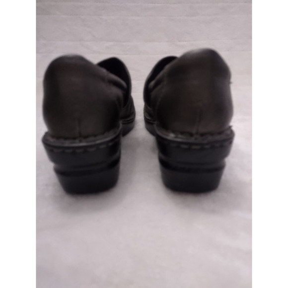 BOC By Born Women's Leather Comfort Clogs Nursing Career Metallic Grey Sz8 - Picture 7 of 10